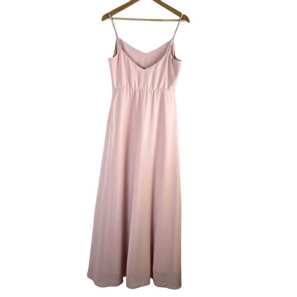 Show Me‎ Your Mumu Faith Maxi Dress in Dusty Blush Crisp Pink Bridesmaid Gown, M - Picture 13 of 16